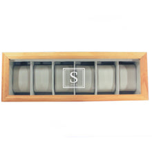 Solid Light Wood Watch Box Organizer with Glass Display Top