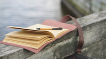 Handmade Leather Journal with Bamboo Pen