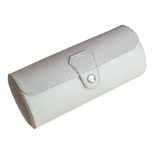 Cream Vegan Leather Travel Watch Case