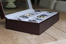 Solid Espresso 12 Slot Wood Watch Box